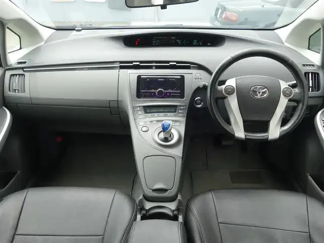 トヨタ プリウス G ツーリングセレクション 静岡県 2009(平21)年 11.2万km ブラック 社外車高長（カヤバ）/社外バンパー　フロント／リア/社外シートカバー/社外18インチアルミホイル（WORK）/社外オーディオ（カロッツェリア）/　CD/BT/USB/AUX/ETC/クルーズコントロール/スマートキー/プッシュスタート/ヘッドライトウォッシャー/社外LEDヘッドライト/純正フロアマット/純正ドアバイザー/取扱説明書/保証書