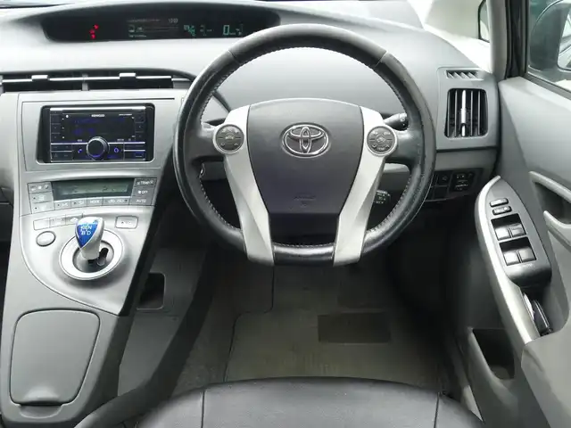 トヨタ プリウス G ツーリングセレクション 静岡県 2009(平21)年 11.2万km ブラック 社外車高長（カヤバ）/社外バンパー　フロント／リア/社外シートカバー/社外18インチアルミホイル（WORK）/社外オーディオ（カロッツェリア）/　CD/BT/USB/AUX/ETC/クルーズコントロール/スマートキー/プッシュスタート/ヘッドライトウォッシャー/社外LEDヘッドライト/純正フロアマット/純正ドアバイザー/取扱説明書/保証書