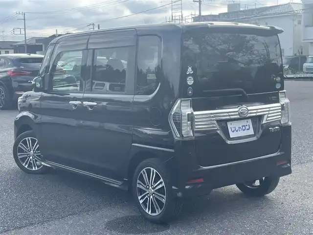 ダイハツ タント カスタム RS SAⅡ 埼玉県 2016(平28)年 10.1万km ブラックマイカメタリック (株)IDOMが運営する【じしゃロン鳩ヶ谷店】の自社ローン専用車両になりますこちらは現金またはオートローンご利用時の価格です。自社ローンご希望の方は別途その旨お申付け下さい/登録時100913km/スマートアシストII/・衝突回避支援ブレーキ機能/・衝突警報機能/・車線逸脱警報機能/・誤発進抑制制御機能/・先行車発進お知らせ機能/ターボ車/両側パワースライドドア/純正SDナビ（NSZN-X66D-T3）/　・AM/FM/CD/DVD/MSV(SD)/BT/フルセグテレビ/バックカメラ/USB/HDMI/アイドリングストップ/プッシュスタート/スマートキーx1/ETC/純正15インチAW/純正LEDヘッドライト/　・オートライト/フォグランプ/革巻ステアリング/　・ステアリングリモコン/電動格納機能付きウインカーミラー/後席ロールサンシェード
