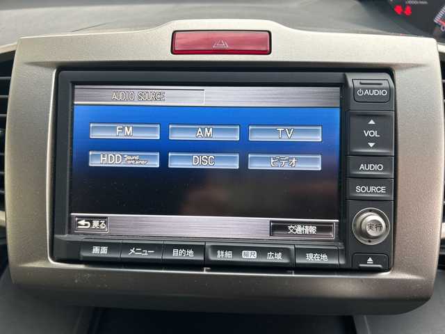 ホンダ フリード スパイク G ジャストセレクション 神奈川県 2012(平24)年 9.5万km ポリッシュドメタルメタリック 純正ナビ（CD/DVD/AM/FM/ワンセグTV)/バックカメラ/ETC/クルーズコントロール/両側パワースライドドア/純正マット/社外アルミホイール/盗難防止装置/ABS/横滑り防止装置/エアバッグダブル+サイド/カーテンエアバッグ/電動格納ミラー/ドアバイザー/ISOFIX/オートライト/フォグランプ/スペアキー×１/取扱説明書