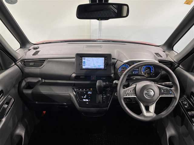 日産 ルークス HWS Gターボ プロパイロットED 愛知県 2020(令2)年 1.9万km スパークリングレッド/ブラック 純正ナビ【MJ122D-W】/アラウンドビューモニター/プロパイロット/両側パワースライドドア/ハンズフリーオートスライドドア/衝突軽減ブレーキ/車線逸脱警報/クリアランスソナー/先行車発進告知/電動パーキングブレーキ/ブレーキホールド/天井サーキュレーター/ビルトインＥＴＣ/USB入力端子/ＬＥＤヘッドライト/オートハイビーム/ＩＳＯＦＩＸ/アイドリングストップ/純正フロアマット/純正16インチアルミホイール