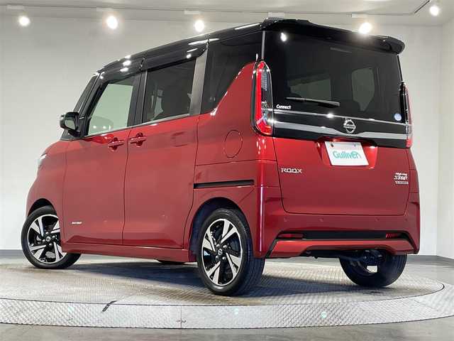 日産 ルークス HWS Gターボ プロパイロットED 愛知県 2020(令2)年 1.9万km スパークリングレッド/ブラック 純正ナビ【MJ122D-W】/アラウンドビューモニター/プロパイロット/両側パワースライドドア/ハンズフリーオートスライドドア/衝突軽減ブレーキ/車線逸脱警報/クリアランスソナー/先行車発進告知/電動パーキングブレーキ/ブレーキホールド/天井サーキュレーター/ビルトインＥＴＣ/USB入力端子/ＬＥＤヘッドライト/オートハイビーム/ＩＳＯＦＩＸ/アイドリングストップ/純正フロアマット/純正16インチアルミホイール