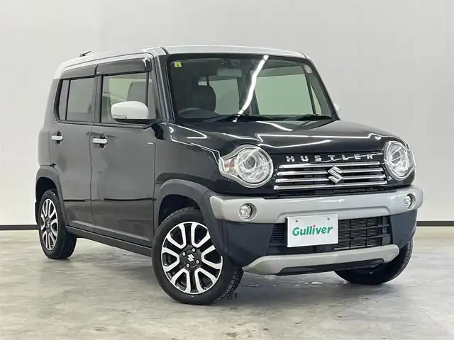 スズキ ハスラー Jスタイル Ⅱ 長崎県 2016(平28)年 5.7万km ブルーイッシュブラックパール 純正8インチナビ　（SKX-A802）/・フルセグTV　CD/DVD/SD/Bluetooth/プッシュスタート/バックカメラ/シートヒーター（D・N席）/アイドリングストップ/ステアリングスイッチ/ETC/衝突軽減ブレーキ/横滑り防止/レーンキープアシスト/フロントフォグランプ/ハーフレザーシート/純正HIDヘッドライト/電動格納ミラー/社外ショック/純正フロアマット/純正15インチAW/純正ドアバイザー
