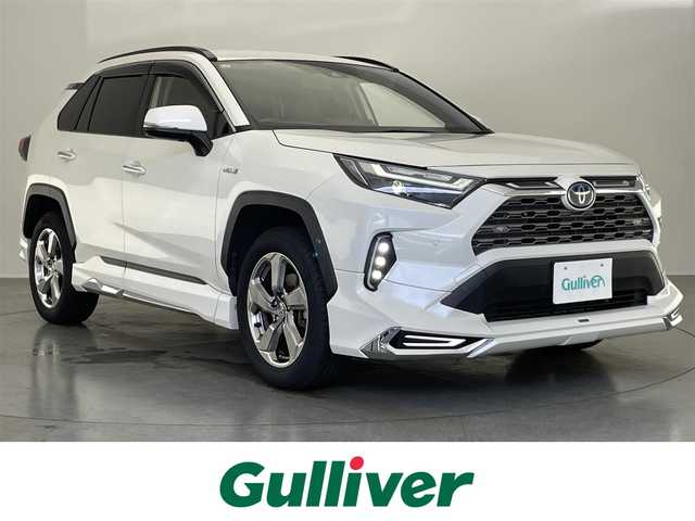 トヨタ ＲＡＶ４ ハイブリッドG 愛知県 2019(令1)年 7.8万km ホワイトパールクリスタルシャイン 純９型ＤＡ　フルセグＴＶ　モデリスタエアロ　ＤＶＤ再生　Ｂｌｕｅｔｏｏｔｈ　バックカメラ　シートヒーター　純正ドラレコ　ＥＴＣ　メモリーシート　パワーバックドア　追従クルコン　ＢＳＭ　衝突軽減　禁煙車