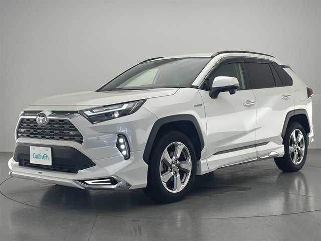 トヨタ ＲＡＶ４ ハイブリッドG 愛知県 2019(令1)年 7.8万km ホワイトパールクリスタルシャイン 純９型ＤＡ　フルセグＴＶ　モデリスタエアロ　ＤＶＤ再生　Ｂｌｕｅｔｏｏｔｈ　バックカメラ　シートヒーター　純正ドラレコ　ＥＴＣ　メモリーシート　パワーバックドア　追従クルコン　ＢＳＭ　衝突軽減　禁煙車