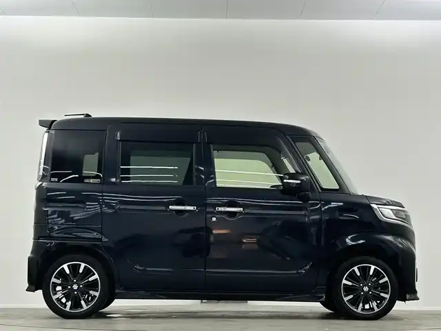 スズキ スペーシア カスタム HYBRID XS ターボ 埼玉県 2020(令2)年 4.6万km ブルーイッシュブラックパール3 禁煙　純正８型ナビ　両側電動スライドドア　全方位カメラ　シートヒーター　ＥＴＣ　ドライブレコーダー　ＬＥＤヘッドライト　ＨＵＤ　レーダークルーズコントロール　ＭＴモード付ＡＴ　Ｂｌｕｅｔｏｏｔｈ　フルセグTV　オートハイビーム