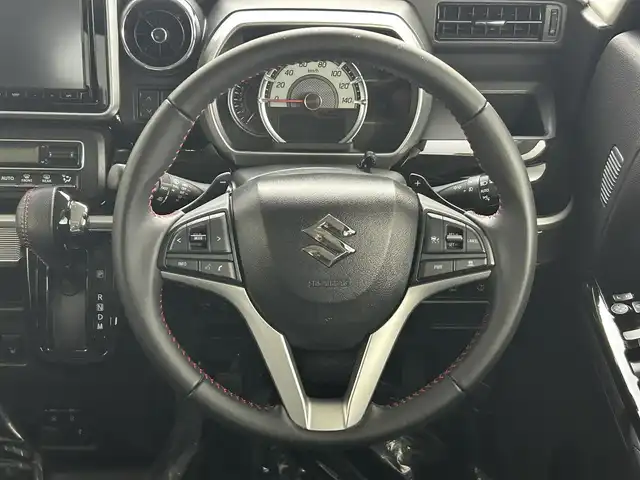 スズキ スペーシア カスタム HYBRID XS ターボ 埼玉県 2020(令2)年 4.6万km ブルーイッシュブラックパール3 禁煙　純正８型ナビ　両側電動スライドドア　全方位カメラ　シートヒーター　ＥＴＣ　ドライブレコーダー　ＬＥＤヘッドライト　ＨＵＤ　レーダークルーズコントロール　ＭＴモード付ＡＴ　Ｂｌｕｅｔｏｏｔｈ　フルセグTV　オートハイビーム
