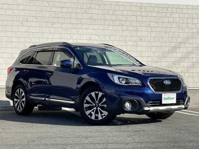 スバル アウトバック リミテッド 山形県 2017(平29)年 8.4万km ラピスブルーP アイサイトver3/・プリクラッシュブレーキ（自動ブレーキ）	/・レーンキープアシスト	/・全車速追従機能付クルーズコントロール	/・AT誤発進抑制制御/・後退時ブレーキアシスト	/・ツーリングアシスト/４WD/純正ナビ（CD/DVD/Bluetooth）/フルセグテレビ/電動パーキングブレーキ/ダウンヒルアシストコントロール/パワーシート（D＋N席）/全席シートヒーター/ハンドルヒーター/レザーシート/ビルトインETC/バックカメラ/電動リアゲート/エンジンスターター/スマートキー/スペアキー/プッシュスタート/フォグランプ