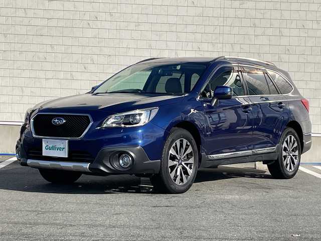 スバル アウトバック リミテッド 山形県 2017(平29)年 8.4万km ラピスブルーP アイサイトver3/・プリクラッシュブレーキ（自動ブレーキ）	/・レーンキープアシスト	/・全車速追従機能付クルーズコントロール	/・AT誤発進抑制制御/・後退時ブレーキアシスト	/・ツーリングアシスト/４WD/純正ナビ（CD/DVD/Bluetooth）/フルセグテレビ/電動パーキングブレーキ/ダウンヒルアシストコントロール/パワーシート（D＋N席）/全席シートヒーター/ハンドルヒーター/レザーシート/ビルトインETC/バックカメラ/電動リアゲート/エンジンスターター/スマートキー/スペアキー/プッシュスタート/フォグランプ