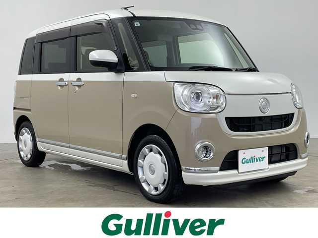 ダイハツ ムーヴ キャンバス G メイクアップ VS SAⅢ 鹿児島県 2021(令3)年 2.8万km パールホワイトⅢ/ナチュラルベージュマイカメタリック 2トーン スマートアシスト３/純正８型ナビ/フルセグＴＶ/ＢＴオーディオ/ＤＶＤ再生/全周囲カメラ/ドラレコ/シートヒーター/ＨＤＭＩ/アイドリングストップ/両側電動スライドドア/ＬＥＤヘッド/フォグランプ/純正フロアマット/ドアバイザー