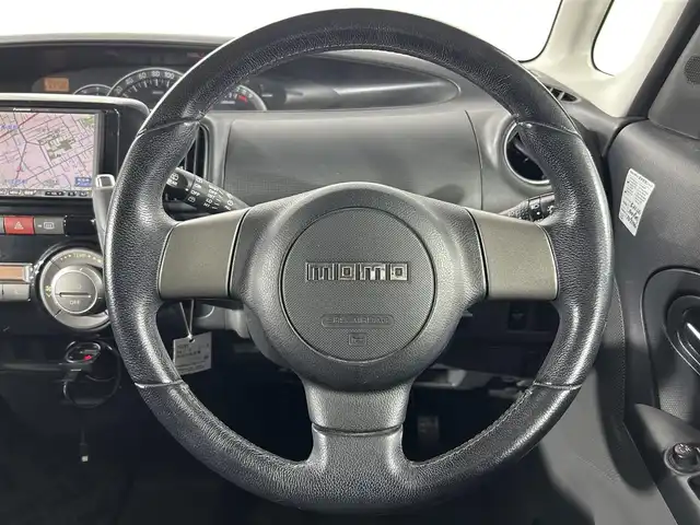 ダイハツ タント カスタム RS 佐賀県 2010(平22)年 10.5万km ブラックマイカ 社外７インチSDナビ（CN-HW850D）/（AM/FM/CD/DVD)/片側パワスラ/ETC/純正フロアマット/リアスポイラー/スマートキー