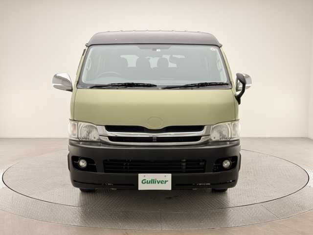 トヨタ ハイエース GL 兵庫県 2010(平22)年 6.2万km 緑Ⅱ 全塗装/片側スライドドア/純正CDオーディオ/社外バックカメラ/ヘッドライトレベライザー/ETC/社外マット/純正バイザー/フォグライト /AC100Vコンセント/キーレスキー