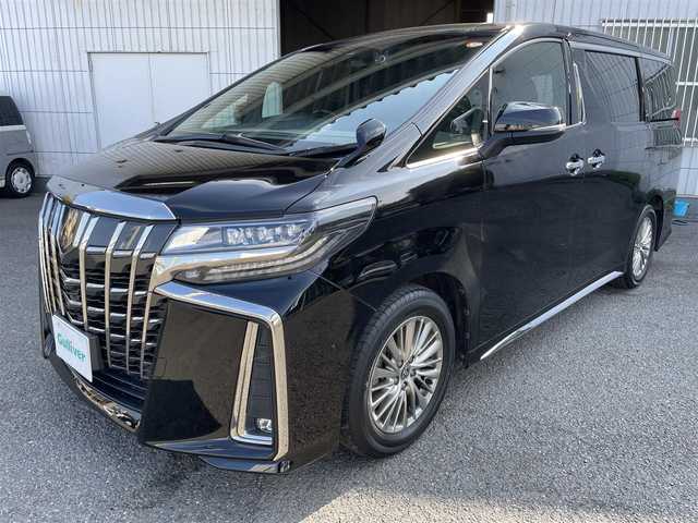 トヨタ アルファード S タイプゴールド 神奈川県 2021(令3)年 2.7万km ブラック ワンオーナー/ダブルサンルーフ/デジタルインナーミラー/純正ナビ/　○フルセグTV/　○DVDデッキ/　○AM/FM/BT/USB/純正フリップダウンモニター(V12T-R68C リモコン付き)/バックカメラ/両側パワースライドドア/パワーバックドア/プリクラセーフティシステム/レーンキープアシスト/レーダークルーズコントロール/ブランドスポットミラー/クリアランスソナー/オートハイビーム/横滑り防止装置/前後ドライブレコーダー/社外フロアマット/ビルトインETC/保証書/取扱説明書