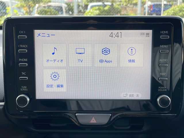 トヨタ ヤリスクロス ハイブリッド Z 山口県 2021(令3)年 3.5万km ブラックマイカ 純正8インチディスプレイオーディオ/Miracast/フルセグテレビ/Bluetooth/バックカメラ/ETC/ドライブレコーダー/USB入力端子/純正フロアマット/18インチ純正アルミホイール/ハーフレザーシート/運転席・助手席シートヒーター/運転席パワーシート/スマートキー/プッシュスタート/電動パーキング/オートブレーキホールド/ドアバイザー/LEDヘッドランプ/オートライト/フォグライト/ヘッドライトレベライザー/Toyota Safety Sense/・プリクラッシュセーフティ/・レーンアシスト/・追従有クルーズコントロール/・オートマチックハイビーム/横揺れ防止装置/盗難防止装置/取扱説明書/保証書/ワンオーナー/コーナーセンサー