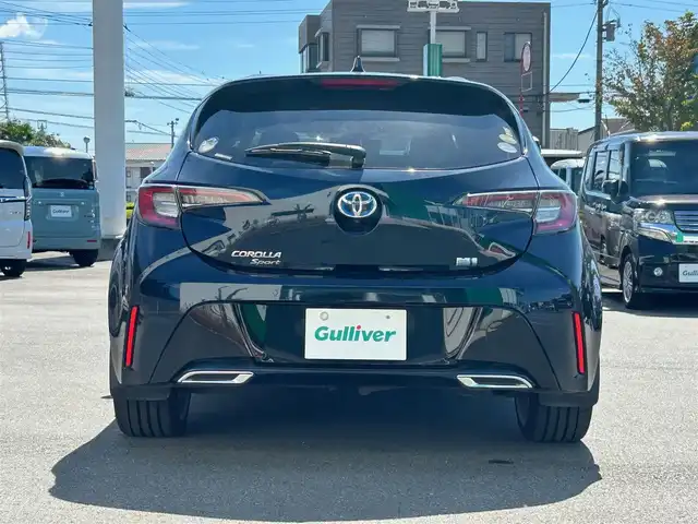 トヨタ カローラ スポーツ ハイブリッドG Z 静岡県 2019(令1)年 3.4万km ブラッキッシュアゲハガラスフレーク エンジンスタートボタン/パワーステアリング/パワーウィンドウ/アイドリングストップ/スマートキー/オートエアコン/クルーズコントロール/USB入力端子/ETC/純正ナビ/純正ドライブレコーダー/純正フロアマット/純正アルミホイール/ABS/横滑り防止装置/コーナーセンサー前後/レーンキープアシスト/盗難防止装置/オートライト/オートマチックハイビーム/LEDヘッドライト/W+サイドエアバック/カーテンエアバック/衝突軽減システム