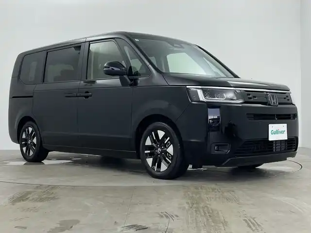 ホンダ ステップワゴン eHEV エアー EX 鹿児島県 2025(令7)年 0.1千km クリスタルブラックパール 純正11型ナビ/（CD/DVD/BT/フルセグTV）/ホンダセンシング/レーダークルーズコントロール/パワーバックドア/ブラインドスポットモニター/両側パワースライドドア/電動パーキングブレーキ/オートホールド機能/パドルシフト/シートヒーター/後席サンシェード/スマートキー/プッシュスタート