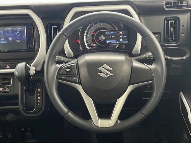 スズキ ハスラー HYBRID X 沖縄県 2021(令3)年 3.3万km シフォンアイボリーM 社外メモリナビ（MDV-D7088TW)/　CD/DVD/SD/USB/BT/フルセグ/バックカメラ/前後ドライブレコーダー/デュアルセンサーブレーキサポート/レーンキープアシスト/コーナーセンサー/オートマチックハイビーム/アイドリングストップ/シートカバー/前席シートヒーター/オートライト/LEDヘッドライト/純正15インチAW/純正フロアマット/サイド・リヤデカール/プッシュスタート/スマートキ―/取扱説明書