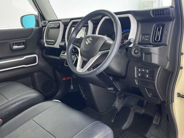 スズキ ハスラー HYBRID X 沖縄県 2021(令3)年 3.3万km シフォンアイボリーM 社外メモリナビ（MDV-D7088TW)/　CD/DVD/SD/USB/BT/フルセグ/バックカメラ/前後ドライブレコーダー/デュアルセンサーブレーキサポート/レーンキープアシスト/コーナーセンサー/オートマチックハイビーム/アイドリングストップ/シートカバー/前席シートヒーター/オートライト/LEDヘッドライト/純正15インチAW/純正フロアマット/サイド・リヤデカール/プッシュスタート/スマートキ―/取扱説明書