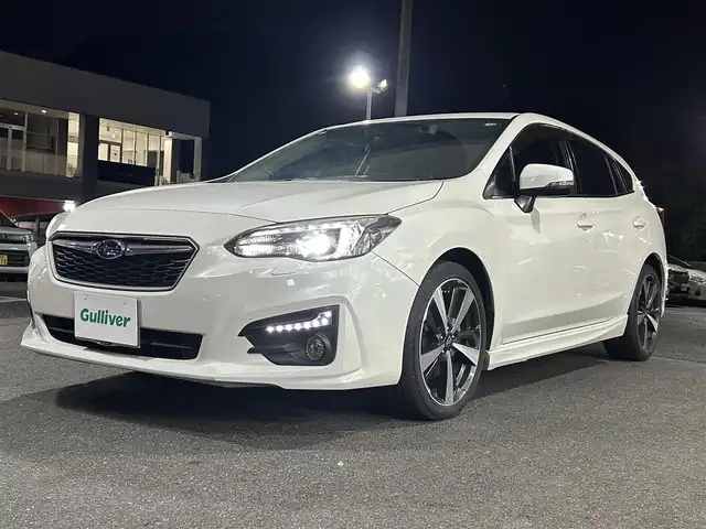スバル インプレッサ スポーツ 2．0i－S アイサイト 長崎県 2017(平29)年 14.5万km クリスタルホワイトP 純正ナビ/フルセグTV/アイサイト/ETC/バックカメラ/アイドリングストップ/パドルシフト/BSM/ステアリングスイッチ/スマートキー/プッシュスタート/クルーズコントロール
