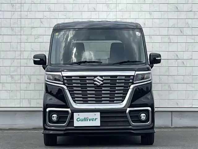 スズキ スペーシア カスタム HYBRID GS 岩手県 2018(平30)年 6.4万km ブルーイッシュブラックパール3 禁煙車/ワンオーナー/4WD/横滑り防止装置/ステアリングスイッチ/片側パワースライドドア/イージークローザードア/前席シートヒーター/オートライト/LEDヘッドライト/フォグライト/プッシュスタート/〇電動格納ミラー/〇ウィンカーミラー/〇ドアバイザー/〇フロアマット/〇シガーソケット/スマートキー