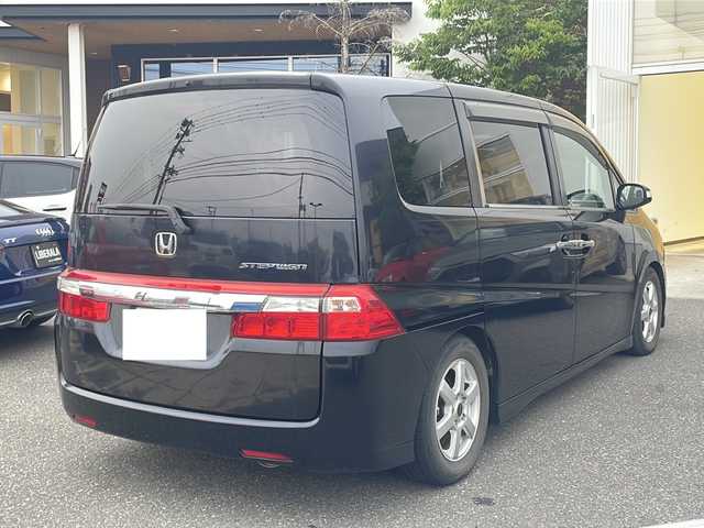 ホンダ ステップワゴン G L HDDナビパッケージ 新潟県 2008(平20)年 8.7万km ナイトホークブラックパール 純正HDDナビ（TV/DVD/BT）/バックカメラ/両側パワースライドドア/ドアバイザー/純正フロアマット/純正キセノンライト/ETC