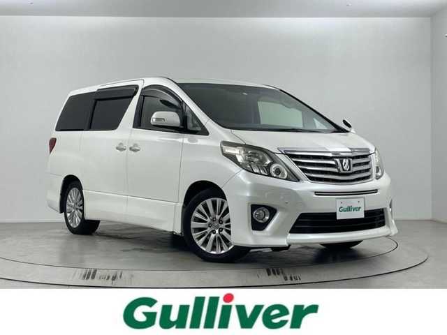 トヨタ アルファード 240S 埼玉県 2012(平24)年 6.5万km ホワイトパールクリスタルシャイン 両側パワースライドドア/純正メモリナビ(型式：NHZN-X61G)/CD/DVD/Bluetooth/フルセグ/フリップダウンモニター/バックカメラ/ビルトインETC/純正１８インチAW/純正フロアマット/プッシュスタート/スマートキー
