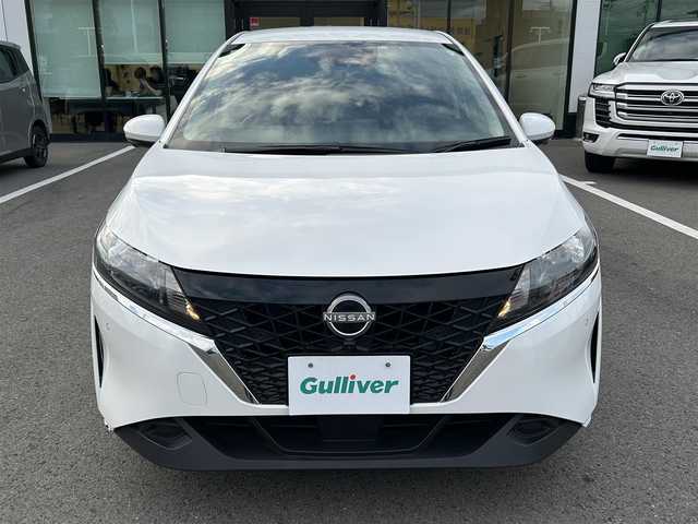 日産 ノート X 愛媛県 2022(令4)年 8万km ホワイト 禁煙車/登録時走行距離：79517km/ETC2.0/メーカーオプション純正ナビ/BT/AM・FM/HDMI/フルセグ/ワイヤレス充電/インテリジェントクルーズコントロール/プロパイロット/ブラインドスポットモニター/オートホールド