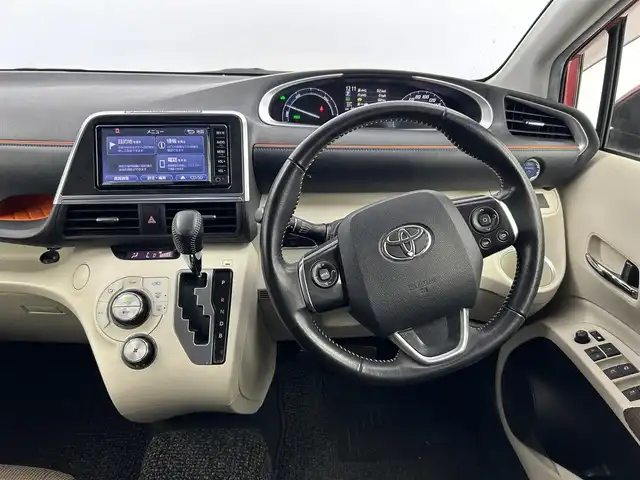 トヨタ シエンタ ハイブリッド G 福島県 2017(平29)年 5.7万km レッドマイカM トヨタセーフティセンス/　　・プリクラッシュセーフティ/　　・レーンディバーチャーアラート/　　・オートマチックハイビーム/純正7インチナビ/　　CD/BT/ワンセグ/バックカメラ/ビルトインETC/両側パワースライドドア/純正LEDヘッドライト/フォグランプ/純正ホイールキャップ/電動格納ウィンカーミラー