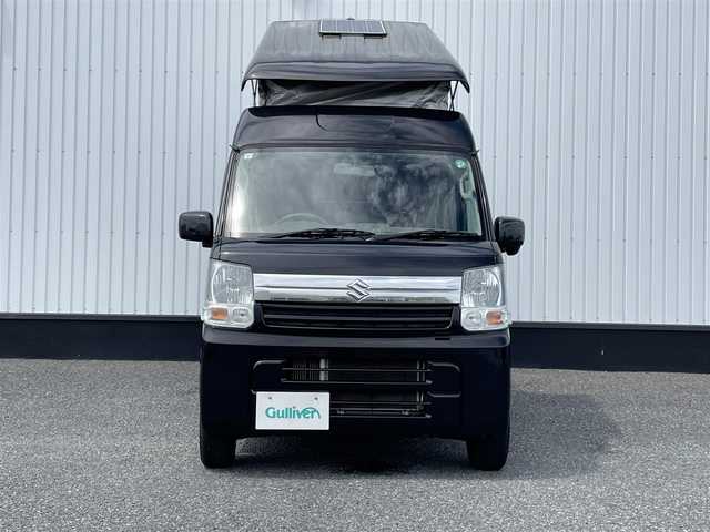 スズキ エブリイ JOINターボ 千葉県 2018(平30)年 3.8万km ブルーイッシュブラックパール3 給電くんポップアップルーフ/２０００Ｗインバーター/エバスエアヒーター/キャンピング仕様/４ＷＤ/社外ＳＤナビ/(FM AM Bluetooth)/フルセグＴＶ/バックカメラ/後席モニター/電子レンジ/ＥＴＣ/電格ミラー　/スペアキー/取説&保証書