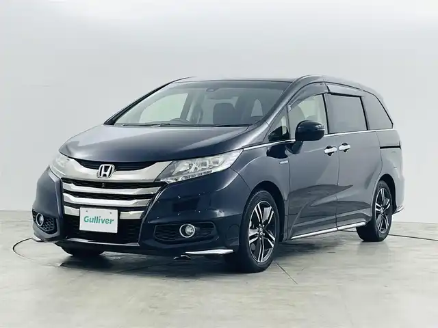 ホンダ オデッセイ ハイブリッド アブソルートセンシングアドバンP 福島県 2017(平29)年 7.1万km プレミアムヴィーナスブラックP ホンダセンシング　/・CMBS/・車線逸脱警報/・ACC/・ハンドル支援/全方位カメラ　/純正メモリナビゲーション　/ＥＴＣ　/両側パワースライドドア　/プッシュスタート　/・スマートキー　/・スペアキー　/ＬＥＤライト　/・オートライト　/・フォグライト　/ステアリングスイッチ/・革巻きステアリング/・チルトステアリング/横滑り防止装置/・アイドリングストップ/取扱説明書/・保証書