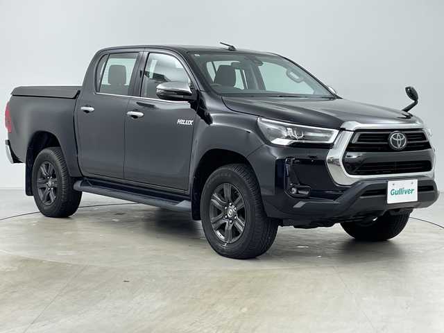 トヨタ ハイラックス Z 道央・札幌 2021(令3)年 3.3万km アティチュードブラックマイカ ・4WD/・社外ナビ&CD&DVD&B&SD&USB&TV/・バックカメラ/・トヨタセーフティセンス/・レーダークルーズコントロール/・コーナーセンサー/・車線逸脱警報/・アイドリングストップ/・横滑り防止装置/・ダウンヒルアシストコントロール/・ETC/・ステアリングスイッチ/・純正フロアマット/・LEDヘッドライト/・オートライト/・スマートキー/・社外AW冬タイヤ積込/・取扱説明書