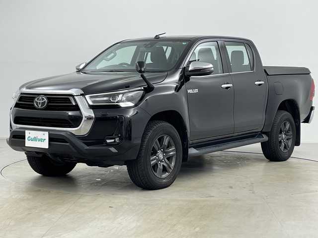 トヨタ ハイラックス Z 道央・札幌 2021(令3)年 3.3万km アティチュードブラックマイカ ・4WD/・社外ナビ&CD&DVD&B&SD&USB&TV/・バックカメラ/・トヨタセーフティセンス/・レーダークルーズコントロール/・コーナーセンサー/・車線逸脱警報/・アイドリングストップ/・横滑り防止装置/・ダウンヒルアシストコントロール/・ETC/・ステアリングスイッチ/・純正フロアマット/・LEDヘッドライト/・オートライト/・スマートキー/・社外AW冬タイヤ積込/・取扱説明書