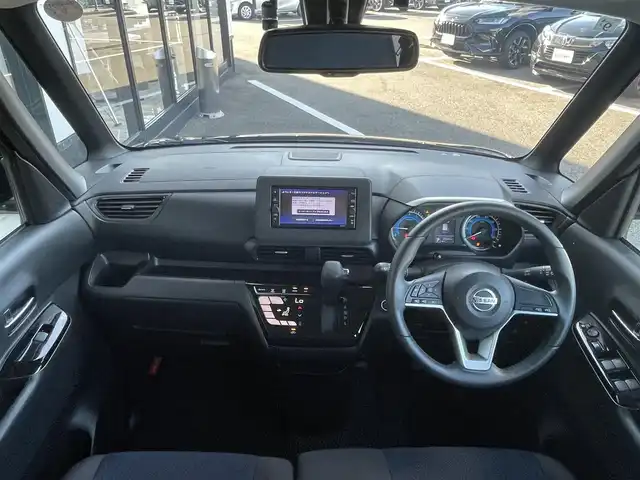 日産 ルークス ハイウェイスター Gターボ 佐賀県 2021(令3)年 3.9万km ブラック ターボ/エマージェンシーブレーキ/ソナー/純正ナビ/・フルセグTV/BT/CD/インナーミラー型アラウンドビューモニター/純正15インチAW/片側パワースライドドア/LEDヘッドライト/フォグランプ/オートマチックハイビーム/オートライト/純正前後ドライブレコーダー(DH5-D)/リアサーキュレーター/プッシュスタート/ETC/スペアキー×１/保証書