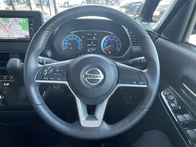 日産 ルークス ハイウェイスター Gターボ 佐賀県 2021(令3)年 3.9万km ブラック ターボ/エマージェンシーブレーキ/ソナー/純正ナビ/・フルセグTV/BT/CD/インナーミラー型アラウンドビューモニター/純正15インチAW/片側パワースライドドア/LEDヘッドライト/フォグランプ/オートマチックハイビーム/オートライト/純正前後ドライブレコーダー(DH5-D)/リアサーキュレーター/プッシュスタート/ETC/スペアキー×１/保証書