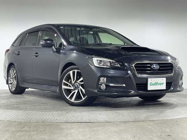 スバル レヴォーグ 1．6GT－S アイサイト 神奈川県 2014(平26)年 3.7万km ダークグレーメタリック 純正7型SDナビゲーション【CN-R300D】/CD/DVD/Bluetooth/SD/DTV/HDMI)/バックカメラ/EyeSight/・レーダークルーズコントロール/・リヤビークルディテクション/・アイサイトアシストモニター/・プリクラッシュブレーキ/・ＡＴ誤発進抑制制御/・レーンキープアシスト/純正18インチアルミホイール/D/N席パワーシート/ステアリングスイッチ/パドルシフト/LEDヘッドライト/オートライト/フォグ/リアフォグ/純正フロアマット/ETC/保証書/スペアキー