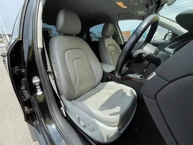 アウディ Ａ４ 2．0 TFSI クワトロ 青森県 2013(平25)年 11.2万km ファントムブラックパールエフェクト /4WD/ターボ/バング&オルフセン/　サウンドシステム/レザーシート/前席シートヒーター/前席パワーシート /純正HDDナビ/　(フルセグTV/DVD)/バックカメラ/前後バンパーソナー/ACC/革巻きステア/ノブ/パドルシフト/オートライトHID/オートワイパー/ウインカーミラー /レーンアシスト/アイドリングストップ/リア5面スモークフィルム/横滑り防止機能/ミラーヒーター/前後フォグランプ/ヘットライトウオッシャー/ウインカーミラー /社外前後ドラレコ/純正フロアマット/ETC/W/サイド/カーテンエアバッグ /ABS/スマートキーx2/保証書・取説