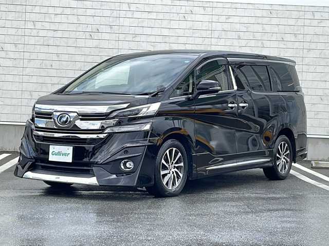 トヨタ ヴェルファイア V 山形県 2017(平29)年 5.3万km ブラック 禁煙車/モデリスタフルエアロ/プリクラッシュセーフティ/レーダークルーズコントロール/クリアランスソナー/純正10インチナビ(CD.DVD.BT.SD)/フルセグ/バックカメラ/フリップダウンモニター/両側パワースライドドア/ハーフレザーシート/メモリ付きパワーシート/パワーバックドア/電動パーキングブレーキ/オートホールド/LEDヘッドライト/純正エンジンスターター/プッシュスタート/スマートキーｘ２/アイドリングストップ