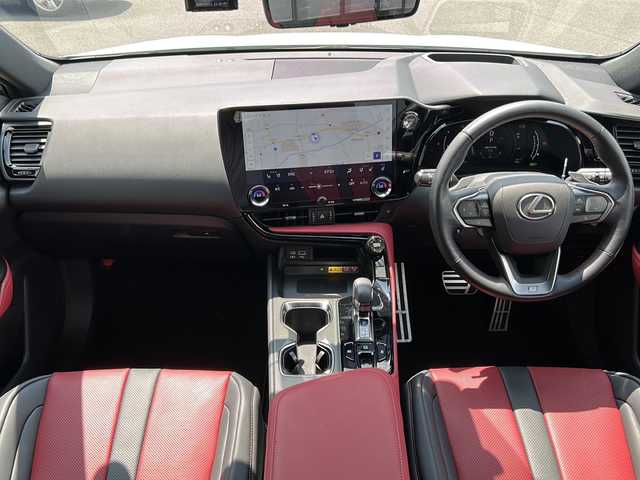 レクサス ＮＸ 350h Fスポーツ 岐阜県 2022(令4)年 1.6万km ホワイトノーヴァガラスフレーク 登録時走行距離：15876km/純正14型メーカーナビ/全方位カメラ/バックカメラ/Blue tooth・フルセグテレビ・USB可/デジタルインナーミラー/レザーシート/パワーシート前席/シートヒーター前席/エアシート前席/前後ドライブレコーダー/おくだけ充電/レーダークルーズコントロール/レーンキープアシスト/コーナーセンサー前後/ブラインドスポットモニター/電動リアゲート/LEDヘッドライト/オートライト/オートマチックハイビーム/純正20アルミホイール/スマートキー/スペアキー1本/ETC2.0