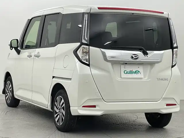 ダイハツ トール カスタムG 新潟県 2023(令5)年 1万km パールホワイトⅢ スマートアシスト/純正メモリナビ/　CD/DVD/Bluetooth/フルセグ/バックカメラ/両側パワースライドドア/レーダークルーズコントロール/LEDオートライト/シートヒーター/純正14インチアルミホイール/ステアリングリモコン/電格ミラー/ウィンカーミラー/ドラレコ/スマートキー
