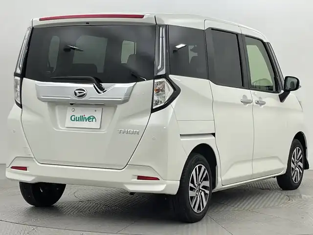 ダイハツ トール カスタムG 新潟県 2023(令5)年 1万km パールホワイトⅢ スマートアシスト/純正メモリナビ/　CD/DVD/Bluetooth/フルセグ/バックカメラ/両側パワースライドドア/レーダークルーズコントロール/LEDオートライト/シートヒーター/純正14インチアルミホイール/ステアリングリモコン/電格ミラー/ウィンカーミラー/ドラレコ/スマートキー