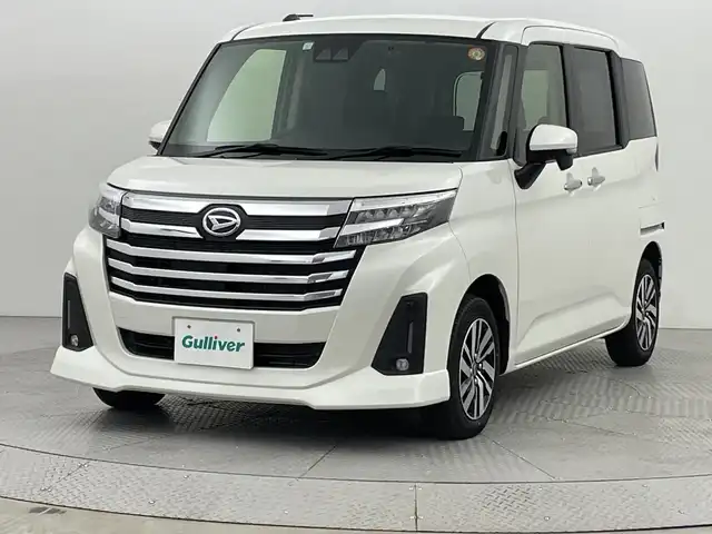 ダイハツ トール カスタムG 新潟県 2023(令5)年 1万km パールホワイトⅢ スマートアシスト/純正メモリナビ/　CD/DVD/Bluetooth/フルセグ/バックカメラ/両側パワースライドドア/レーダークルーズコントロール/LEDオートライト/シートヒーター/純正14インチアルミホイール/ステアリングリモコン/電格ミラー/ウィンカーミラー/ドラレコ/スマートキー