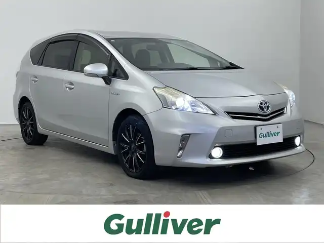 トヨタ プリウス α S 埼玉県 2014(平26)年 5万km シルバーM 純正ナビ/ DTV CD DVD Bluetooth/バックカメラ/ビルトインETC/スマートキー/LEDオートライト/純正フロアマット/社外アルミホイール