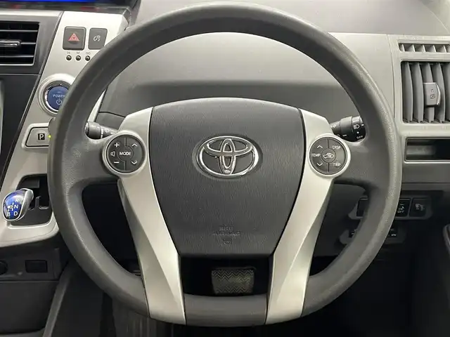 トヨタ プリウス α S 埼玉県 2014(平26)年 5万km シルバーM 純正ナビ/ DTV CD DVD Bluetooth/バックカメラ/ビルトインETC/スマートキー/LEDオートライト/純正フロアマット/社外アルミホイール
