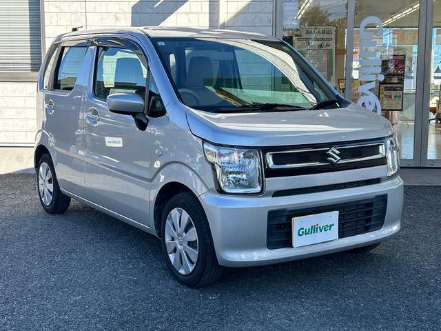 スズキ ワゴンＲ FA 埼玉県 2019(平31)年 2.4万km シルキーシルバーメタリック ワンオーナー　/純正オーディオ/CD/FM/AM/AUX　/ハロゲンライト　/横滑り防止　/ライトレベライザー　/純正フロアマット　/保証書　/取扱説明書