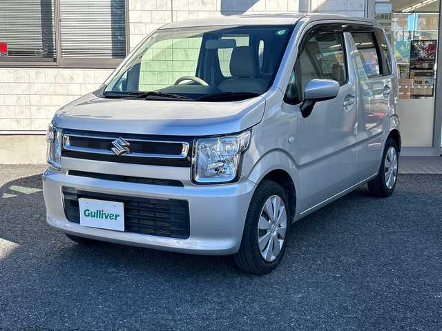 スズキ ワゴンＲ FA 埼玉県 2019(平31)年 2.4万km シルキーシルバーメタリック ワンオーナー　/純正オーディオ/CD/FM/AM/AUX　/ハロゲンライト　/横滑り防止　/ライトレベライザー　/純正フロアマット　/保証書　/取扱説明書