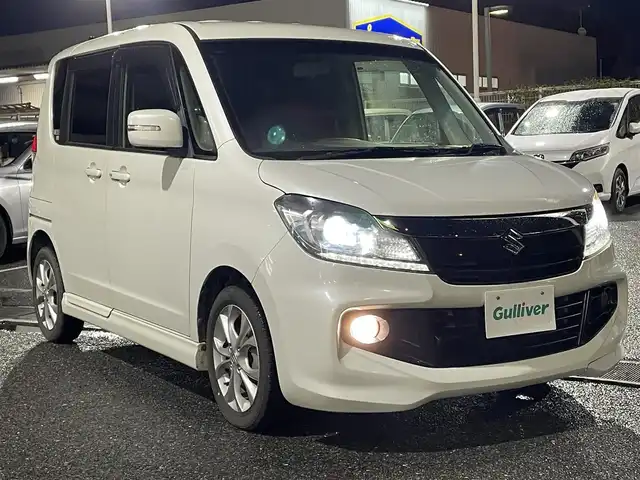 スズキ ソリオ バンディット 千葉県 2015(平27)年 8.7万km パールホワイト 純正ナビ【フルセグ、BT、DVD、CD、USB】/純正15インチアルミホイール/オートライト/フォグ/ETC/クルーズコントロール/純正フロアマット/保証書/取説/スペアキー