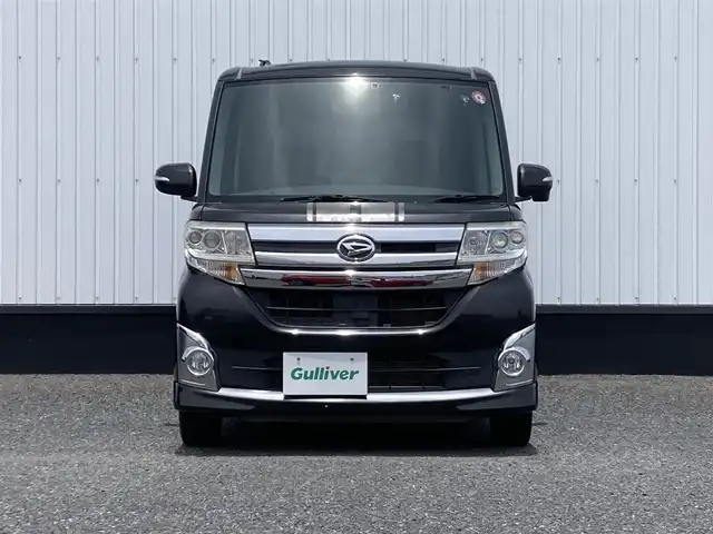 ダイハツ タント カスタム X 千葉県 2014(平26)年 2.7万km ブラックマイカメタリック 社外メモリナビ/(TV/BT/CD/DVD/FM/AM)/片側パワースライドドア/ETC/アイドリングストップ/フォグランプ/オートライト/ウィンカーミラー/電動格納ミラー/純正14インチAW/シートリフター/プッシュスタート/スマートキー/フロアマット/ドアバイザー