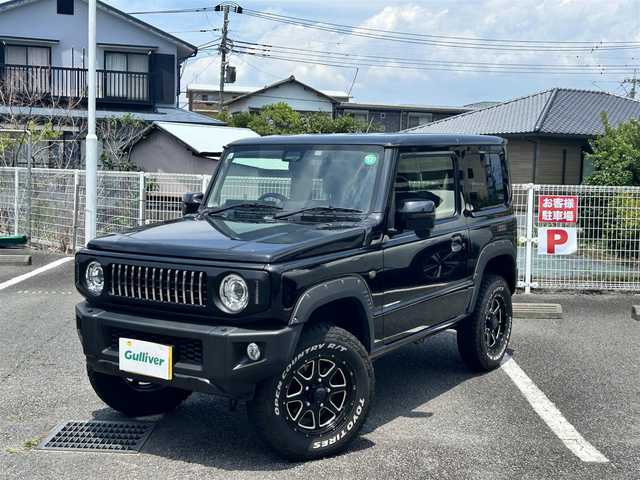 スズキ ジムニー XC 静岡県 2021(令3)年 1.5万km ブルーイッシュブラックパール3 ~4WD＆ターボ~/ユーザー買取車両/セーフティサポート装着車/純正LEDヘッドライト/社外SDナビ/　【CD/DVD/BT/地デジフルセグTV】/社外16インチAW/社外グリル（純正グリル積み込み）/バックカメラ/ETC/シートヒーター/衝突被害軽減システム/車線逸脱警報/アイドリングストップ/ダウンヒルコントロール/オーバーフェンダー