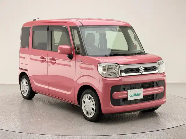スズキ スペーシア HYBRID X 愛知県 2019(令1)年 2.8万km チアフルピンクM 社外SDナビ/(CN-RE05WD)/フルセグ CD DVD BT MSV/バックカメラ/両側パワースライドドア/コーナーセンサー/衝突軽減ブレーキ/LDA/LKA/社外LEdヘッドライト/オートライト/サーキュレーター/アイドリングストップ/ヘッドライトレベライザー/純正フロアマット/ドアバイザー/スマートキー