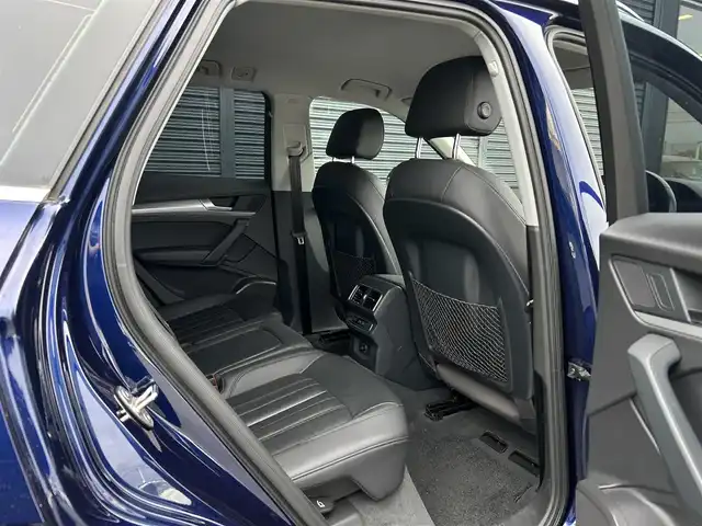 アウディ Ｑ５ 2．0TFSIクワトロ 1st ED 茨城県 2017(平29)年 4.8万km 青Ｍ 250台限定車 /S line仕様 /黒革 /シートヒーター /専用20inAW /アウディプレセンス /ACC /360度カメラ /パーキングエイド /M付パワ-シ-ト /パワーテールゲート /LEDヘッドライト /オートハイビーム /ETC2.0 /ドラレコ /パドルシフト /禁煙車